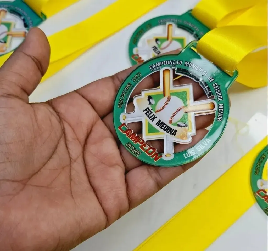 Medalla Acrilica Personalizada (Silueta, 50 mm, Sublimada)