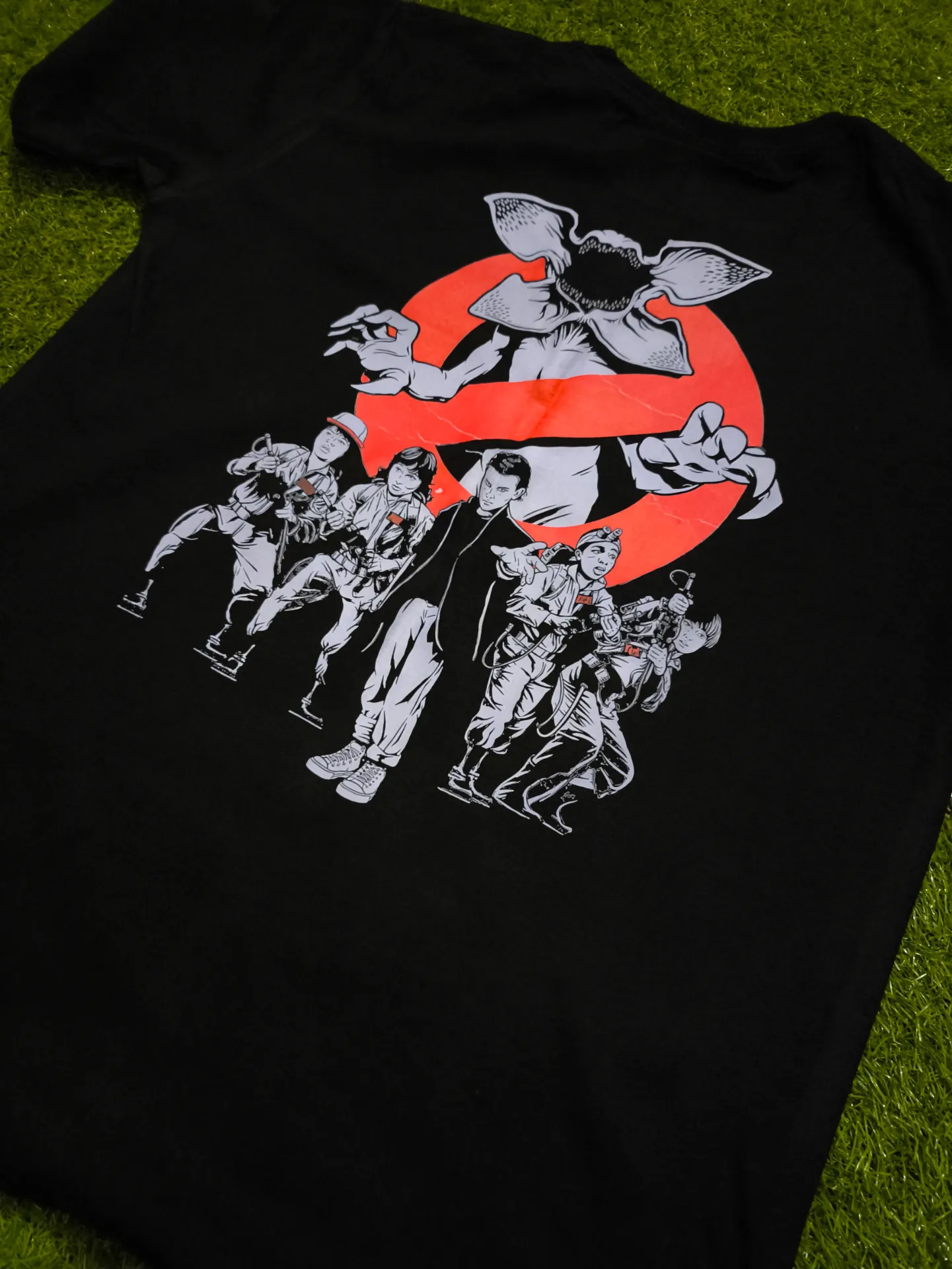 Franela Algodon Personalizada DTF (Negro, Infantil 2)