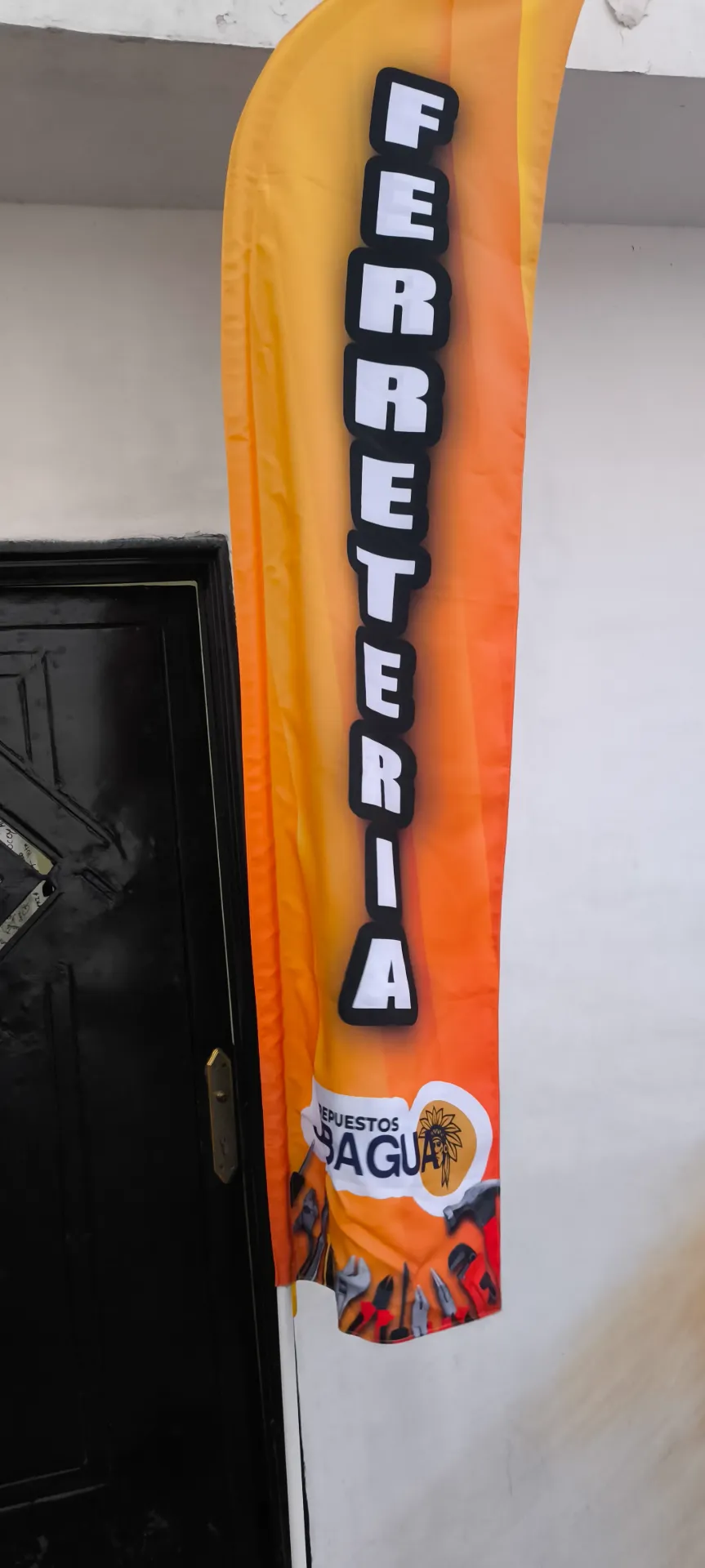 Bandera Personalizada con Base Metalica