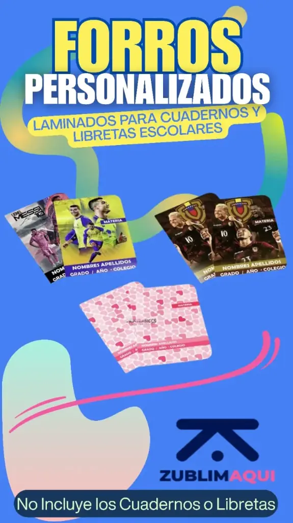 Forro para Libretas Escolares