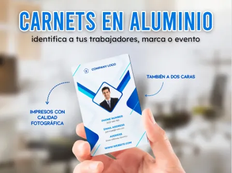 Carnet Aluminio Personalizado